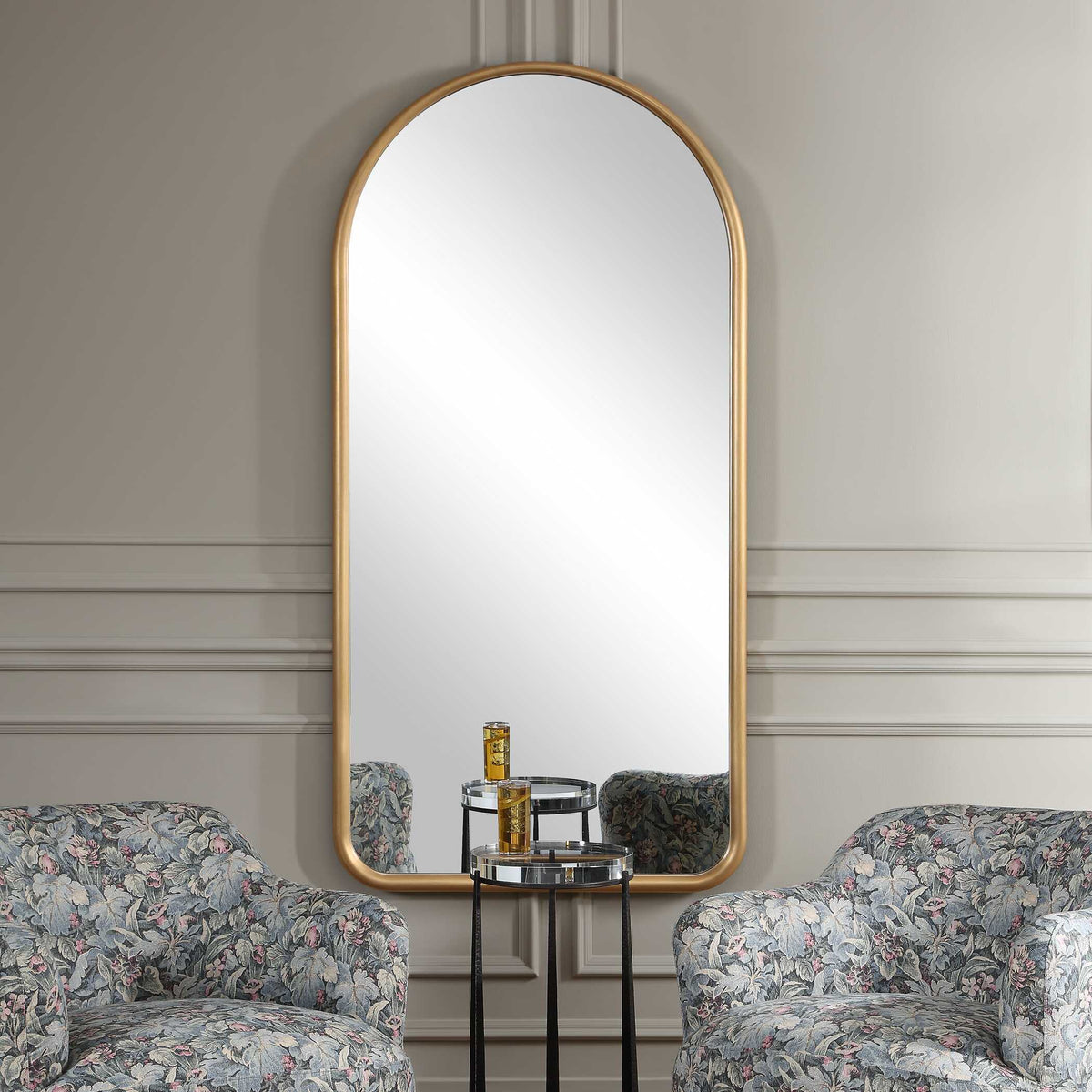 Marvell Arch Mirror - Gold by Uttermost - View 2