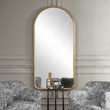 Marvell Arch Mirror - Gold by Uttermost - View 2