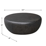 Jones Outdoor Coffee Table - Black by Uttermost - View 6