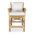 Pacific Rattan Counter Stool - Light Brown / White by Uttermost - View 1