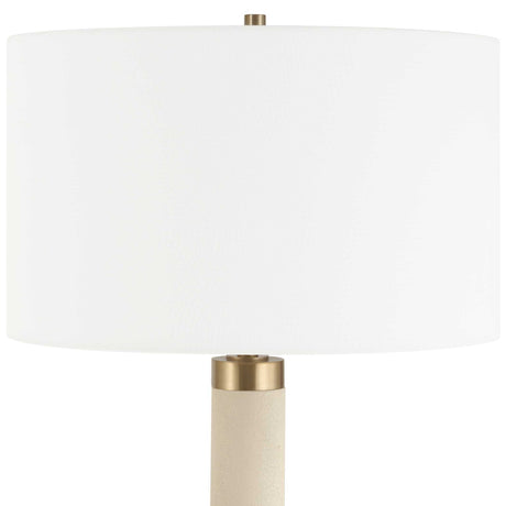 Wessex Floor Lamp - Gold / White by Uttermost - View 4