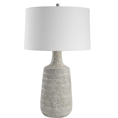 Scouts Table Lamp - Silver / White by Uttermost - View 4