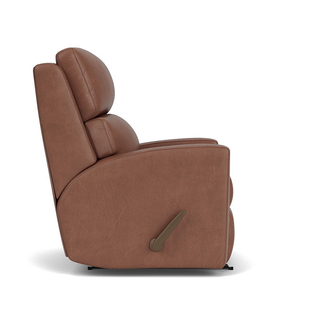 Catalina Transitional Leather Rocking Recliner | Flexsteel