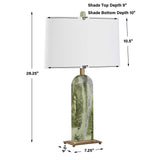 Moorea Marble Table Lamp - Green by Uttermost - View 11