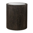 Sequoia Mirrored Drum Table - Black by Uttermost - View 1