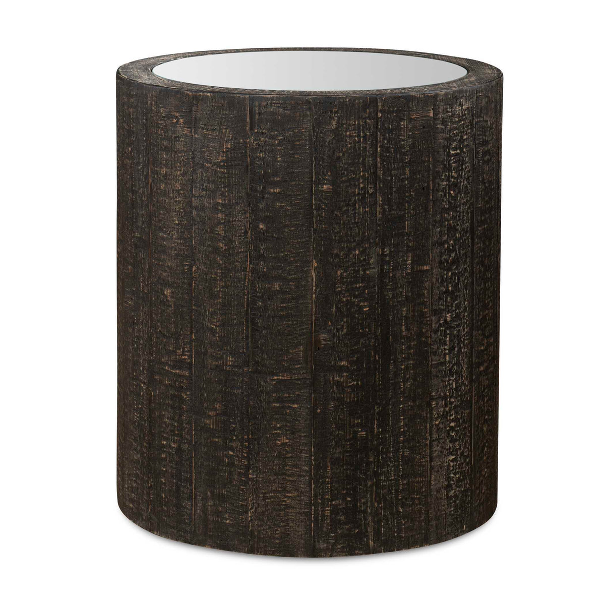 Sequoia Mirrored Drum Table - Black by Uttermost - View 1