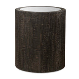 Sequoia Mirrored Drum Table - Black by Uttermost - View 1