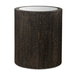 Sequoia Mirrored Drum Table - Black by Uttermost - View 1