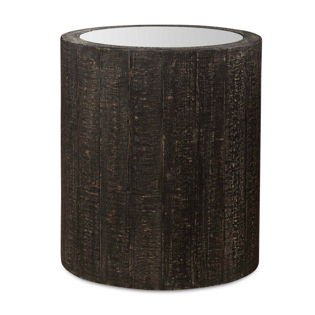 Sequoia Mirrored Drum Table - Black by Uttermost - View 1