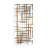 Golden Intersection Mirrored Wall Decor Brass by Uttermost - View 1