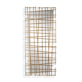 Golden Intersection Mirrored Wall Decor Brass by Uttermost - View 1