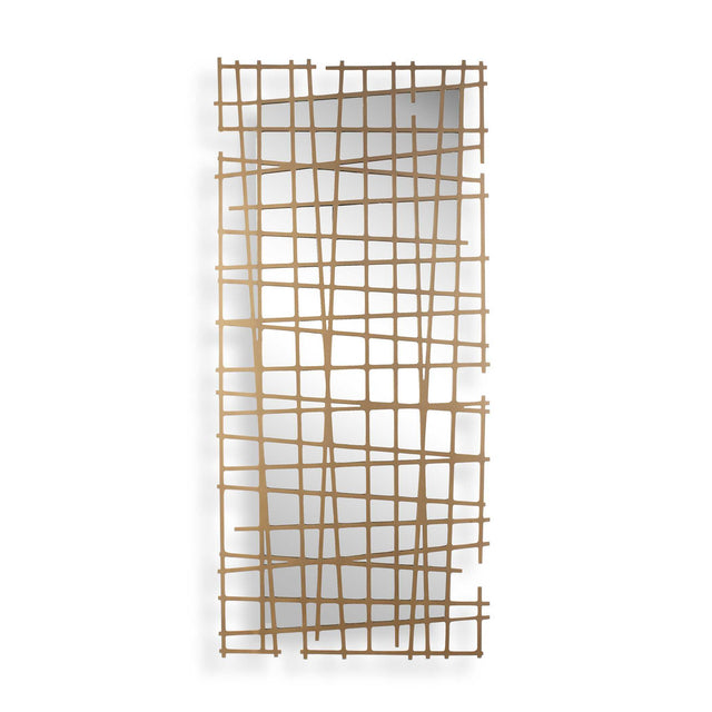Golden Intersection Mirrored Wall Decor Brass by Uttermost - View 1