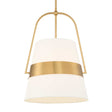 Harness 1 Light Shade Pendant White / Gold - Gold / White by Uttermost - View 1