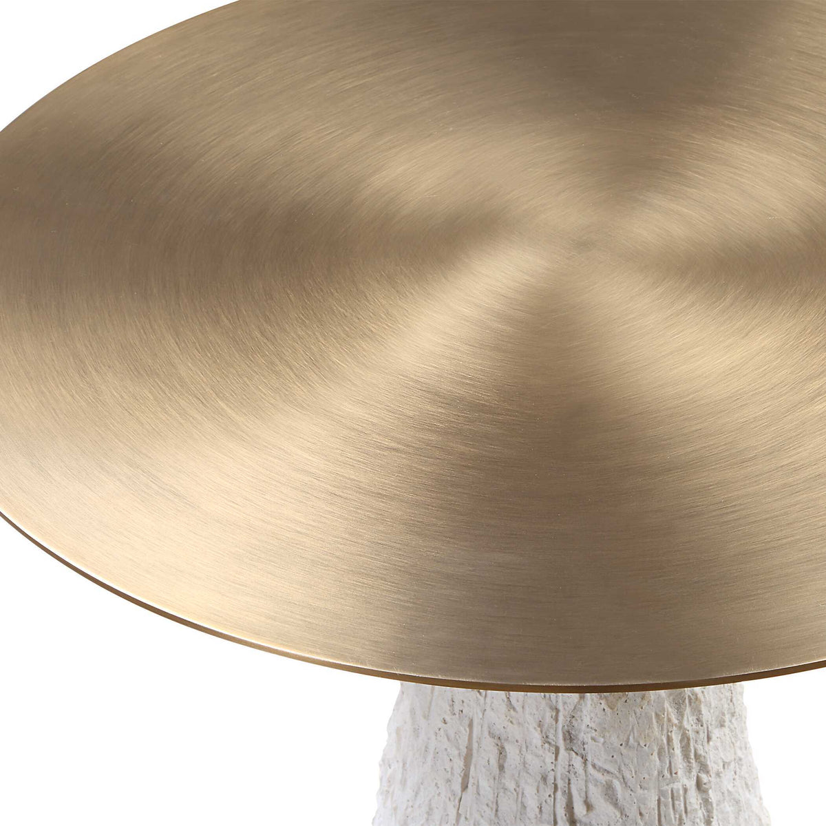 Hollen Stone Accent Table - White by Uttermost - View 3