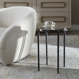 Kennington Round Glass Accent Table - Black by Uttermost - View 2