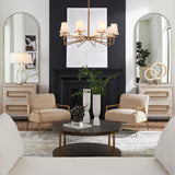 Lassen 8 Light Chandelier Brass - Bronze by Uttermost - View 3