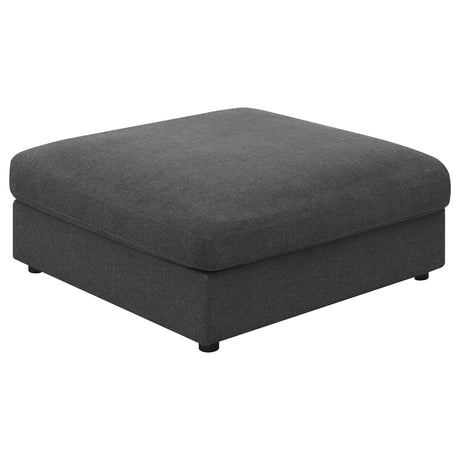 Rhette Charcoal 4-piece Upholstered Sectional with Ottoman - sold by Home Elegance USA