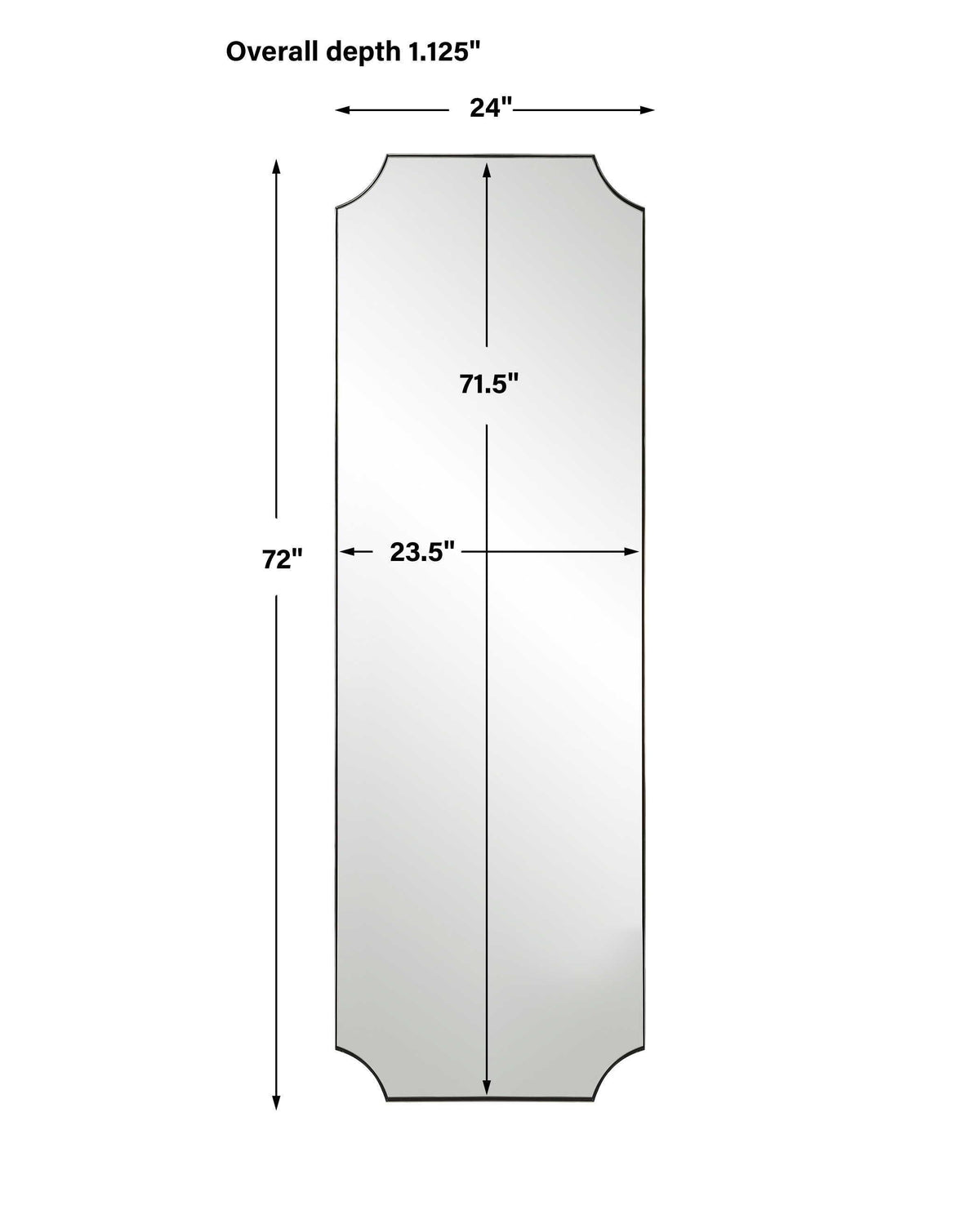 Lennox Nickel Tall Mirror - Silver by Uttermost - View 7
