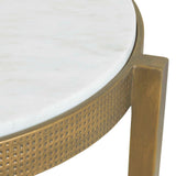 Ocilla Accent Table Brass,White - Gold by Uttermost - View 5