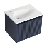 24" Floating Bathroom Vanity with Drop-Shaped Resin Sink(BVB05824NBL-GRBSD24)