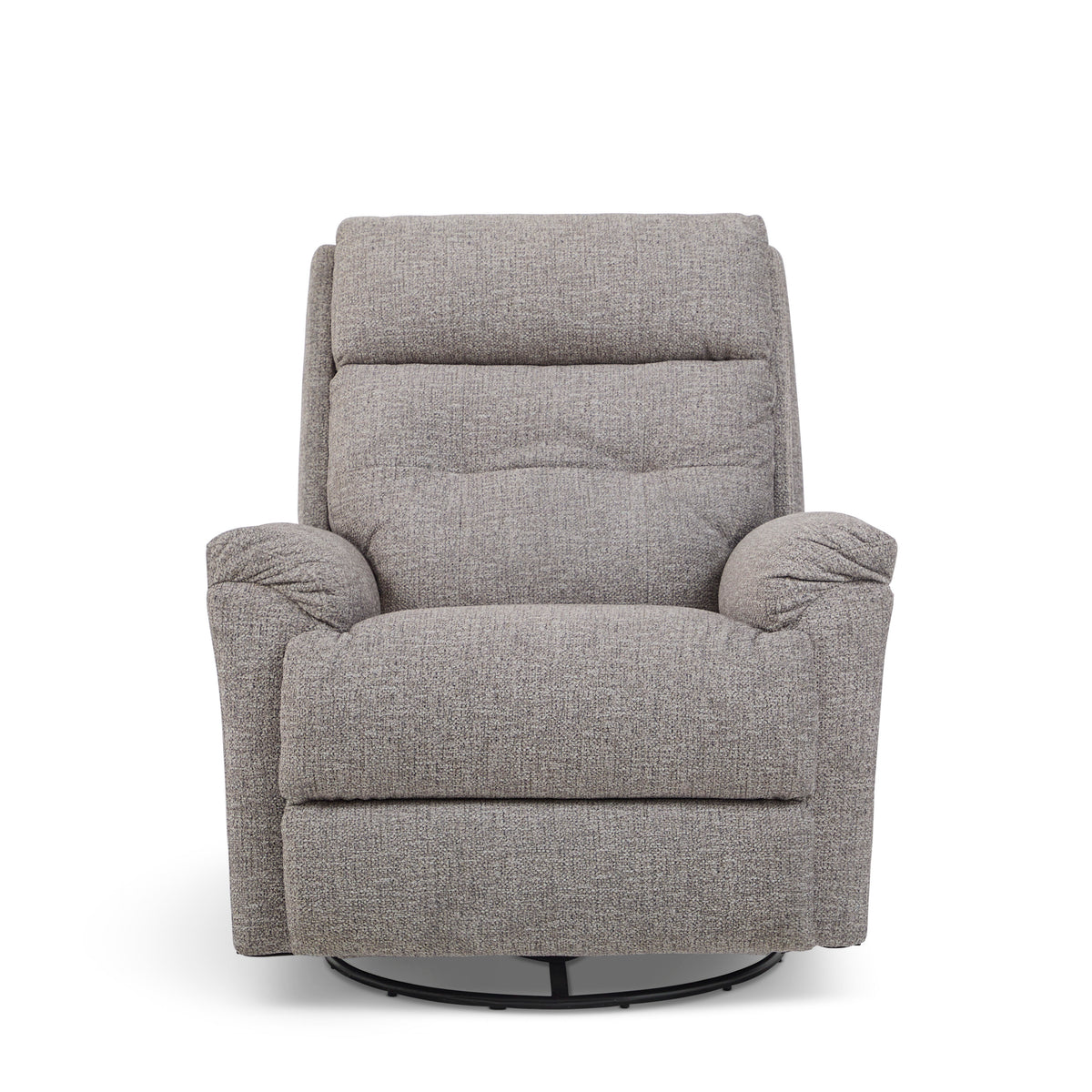 Sophisticated Transitional Fabric Power Swivel Gliding Recliner With Power Headrest & Lumbar | Flexsteel