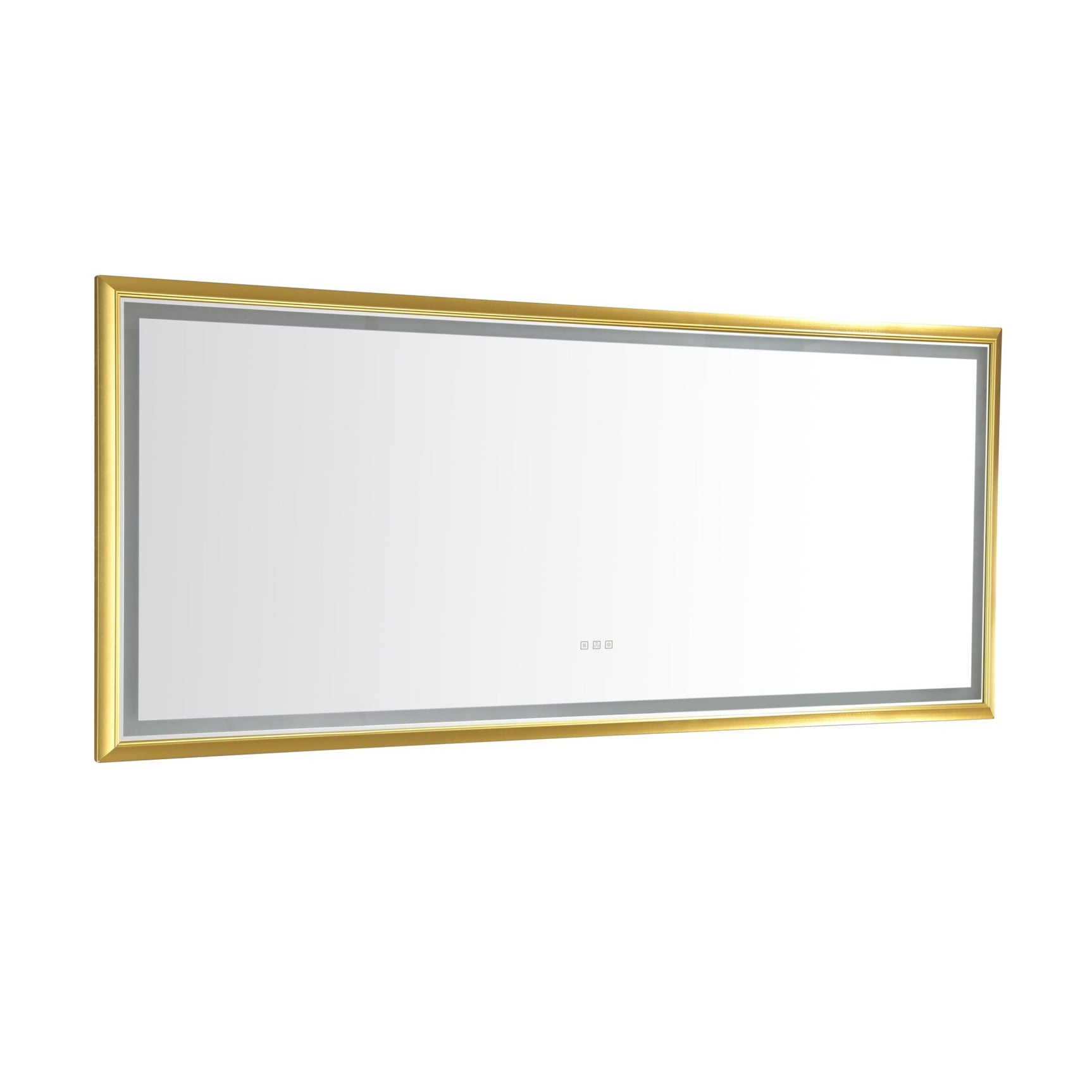 96in. W x 48 in. H LED Lighted Bathroom Wall Mounted Mirror with High Lumen+Anti - Fog Separately Control bedroom full - length mirror bathroom led mirror hair salon mirror - W1272102710 - image - 3