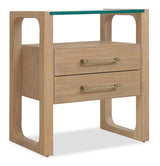 Banyon Bay Two Drawer Nightstand Desert Oak - Light Brown by Hooker Furniture - View 1