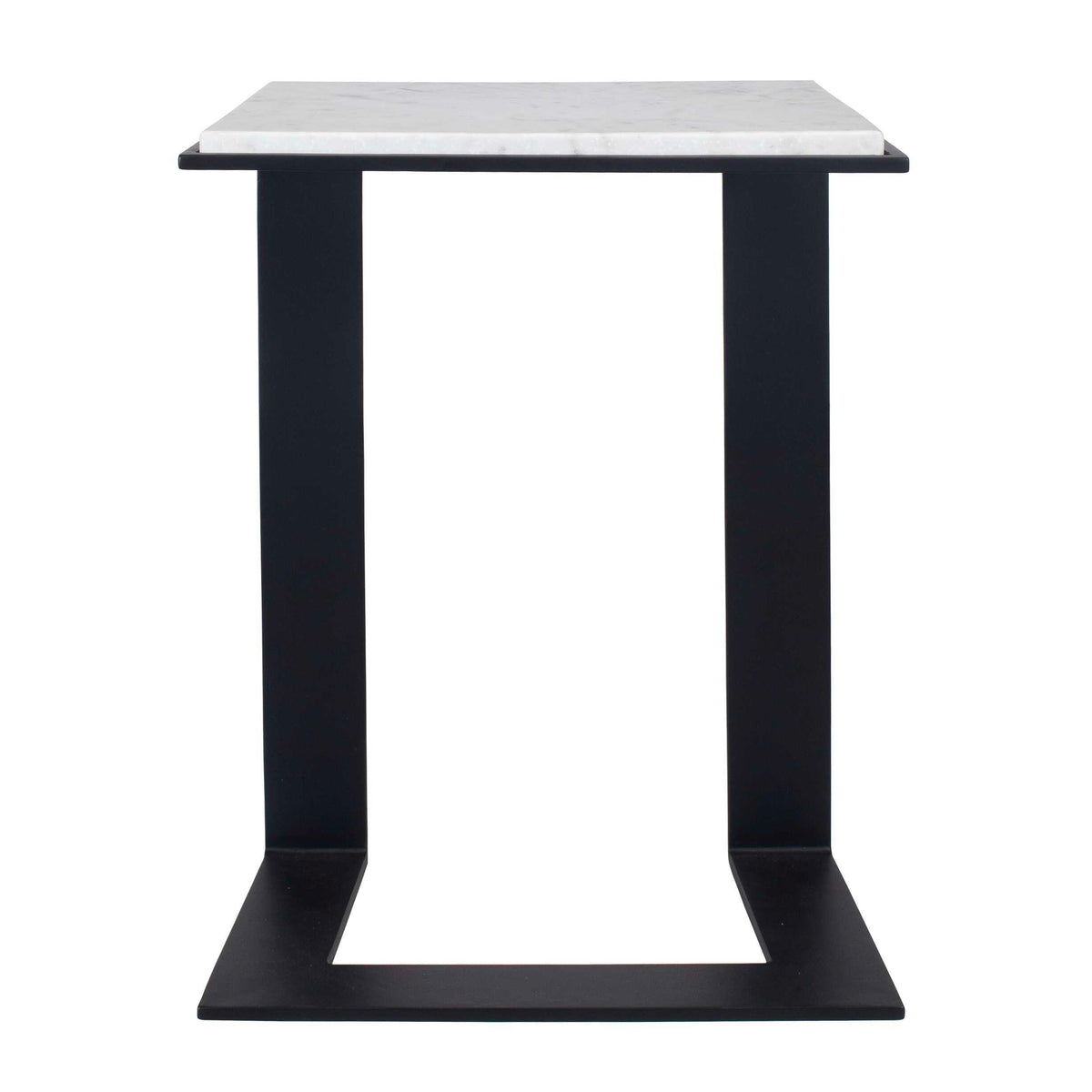 Kenora Marble Accent Table - Black / White by Uttermost - View 4