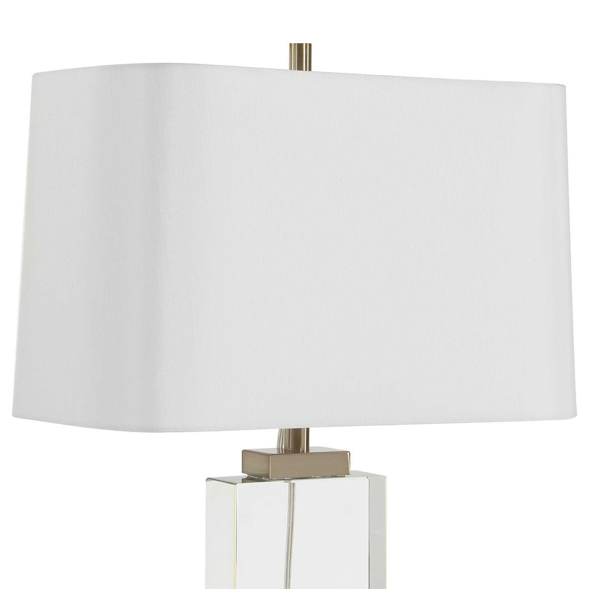 Genevieve Crystal Table Lamp Brass / Gold - Silver by Uttermost - View 9