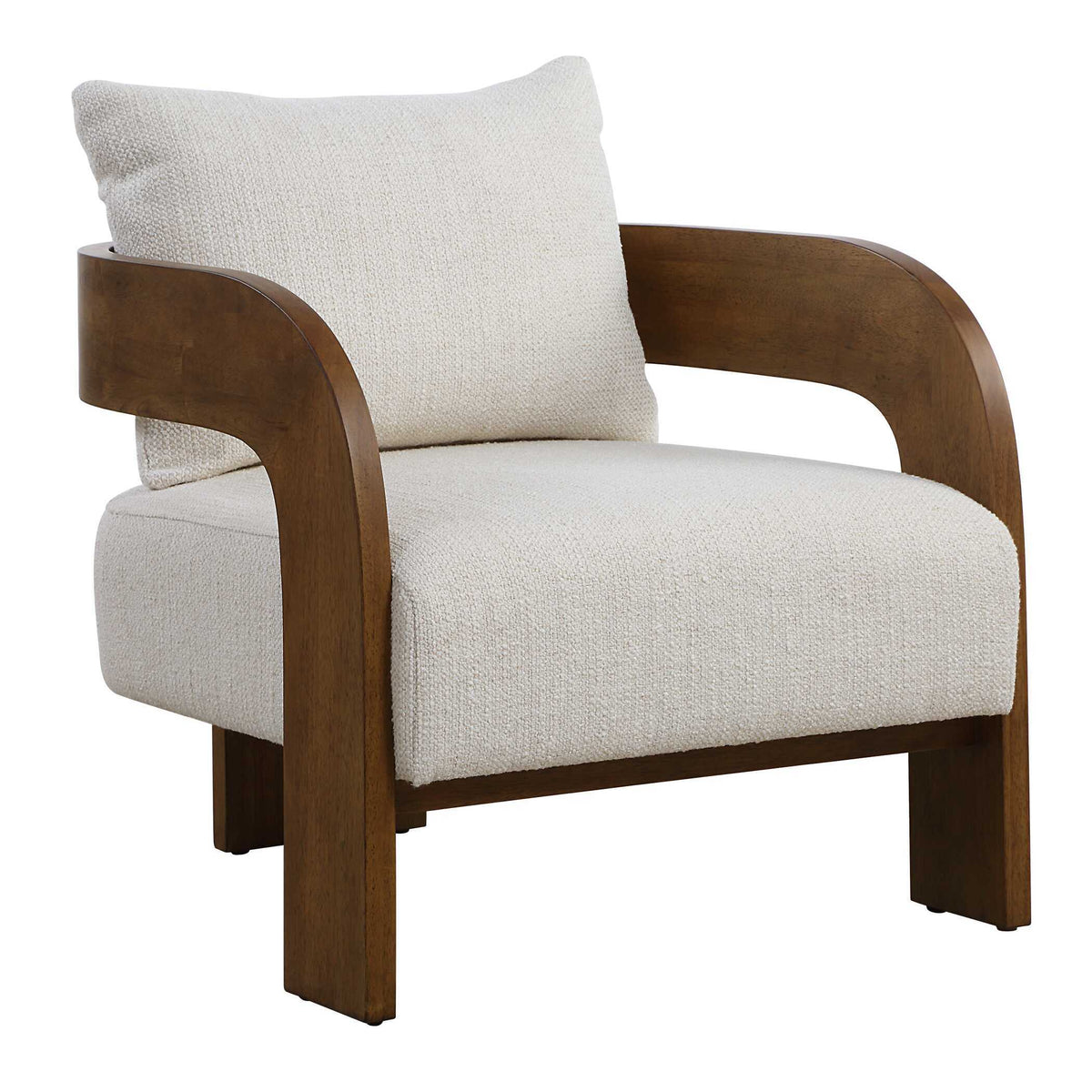 Rowan Accent Chair Ivory - Beige by Uttermost - View 4