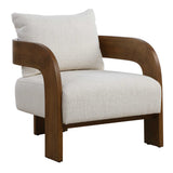 Rowan Accent Chair Ivory - Beige by Uttermost - View 4