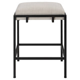 Paradox Counter Stool - White / Black by Uttermost - View 1