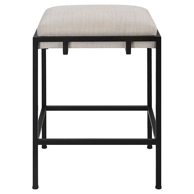 Paradox Counter Stool - White / Black by Uttermost - View 1