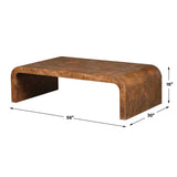 Carraway Burl Wood Coffee Table Woodtone - Light Brown by Uttermost - View 7