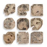 Bahati Wood Bleached Wall Decor (Set of 9) - Light Brown by Uttermost - View 1