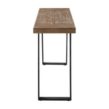Freddy Weathered Console Table Light Brown & Black - Light Brown / Black by Uttermost - View 4