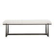 Midas Long Bench - Black / White by Uttermost - View 1