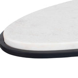 Morro Marble Side Table - White / Black by Uttermost - View 9