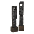 Cipher Wood Totems (Set of 2) - Black by Uttermost - View 1