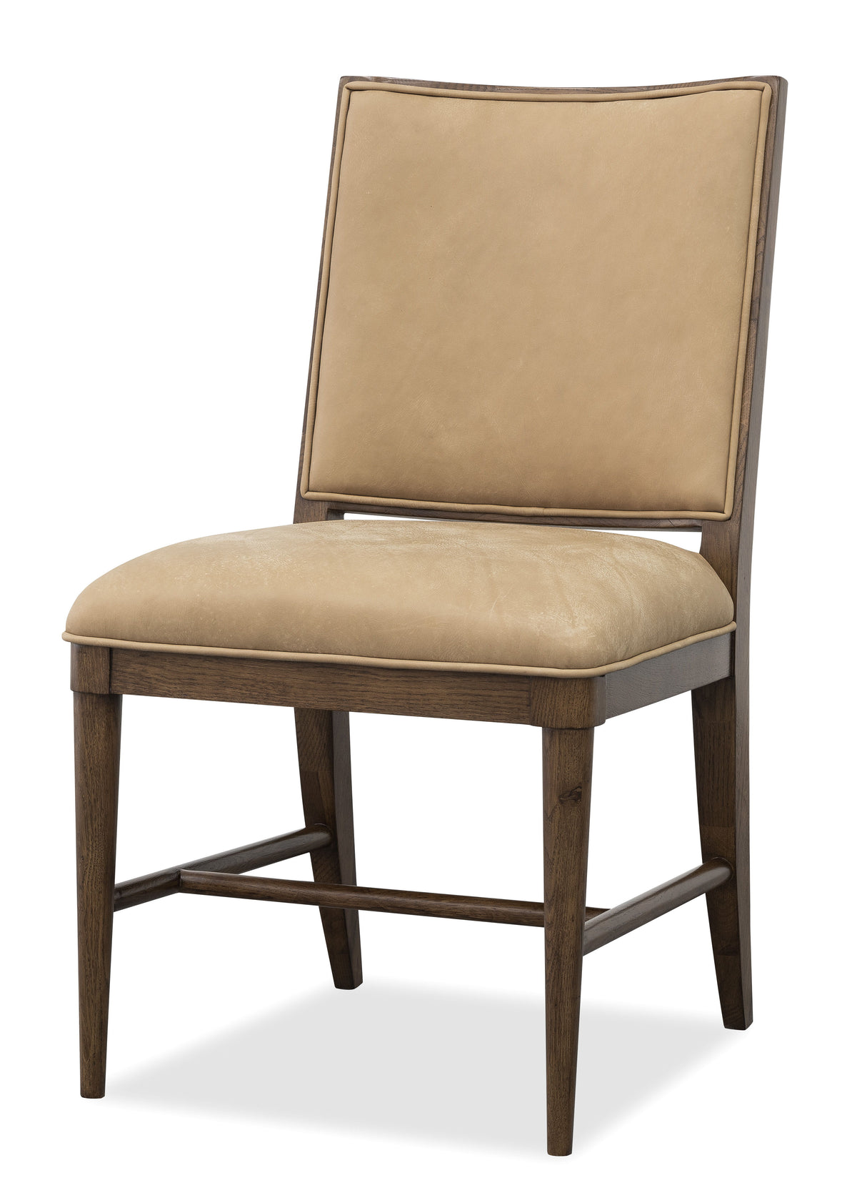Cashiers Dining Side Leather Chair (Set of 2) Chestnut / Vintage Ecru - Dark Brown / Beige by Hooker Furniture - View 2