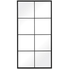 Rousseau Iron Window Mirror - Black by Uttermost - View 1