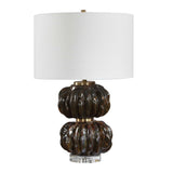 Jaudon Stacked Table Lamp Black / Bronze / Brown - Black / White by Uttermost - View 4
