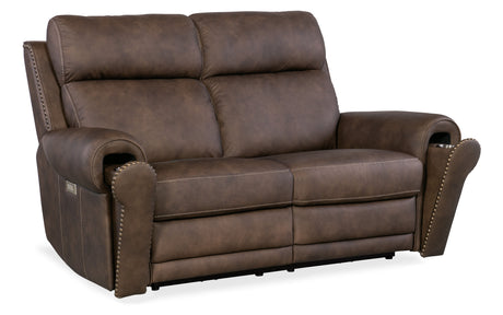 Duncan Power Loveseat With Power Headrest & Lumbar - Dark Brown by Hooker Furniture - View 6