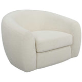 Capra Art Deco White Swivel Chair by Uttermost - View 9