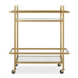 Erena Bar Cart Brass - Gold by Uttermost - View 1