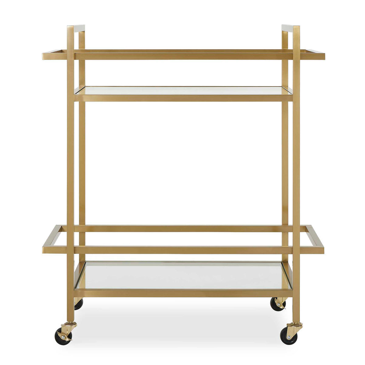 Erena Bar Cart Brass - Gold by Uttermost - View 1