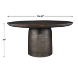 Madrone Outdoor Dining Table - Bronze by Uttermost - View 6