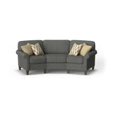 Westside Fabric Conversation Sofa, Accent Pillows Included | Flexsteel