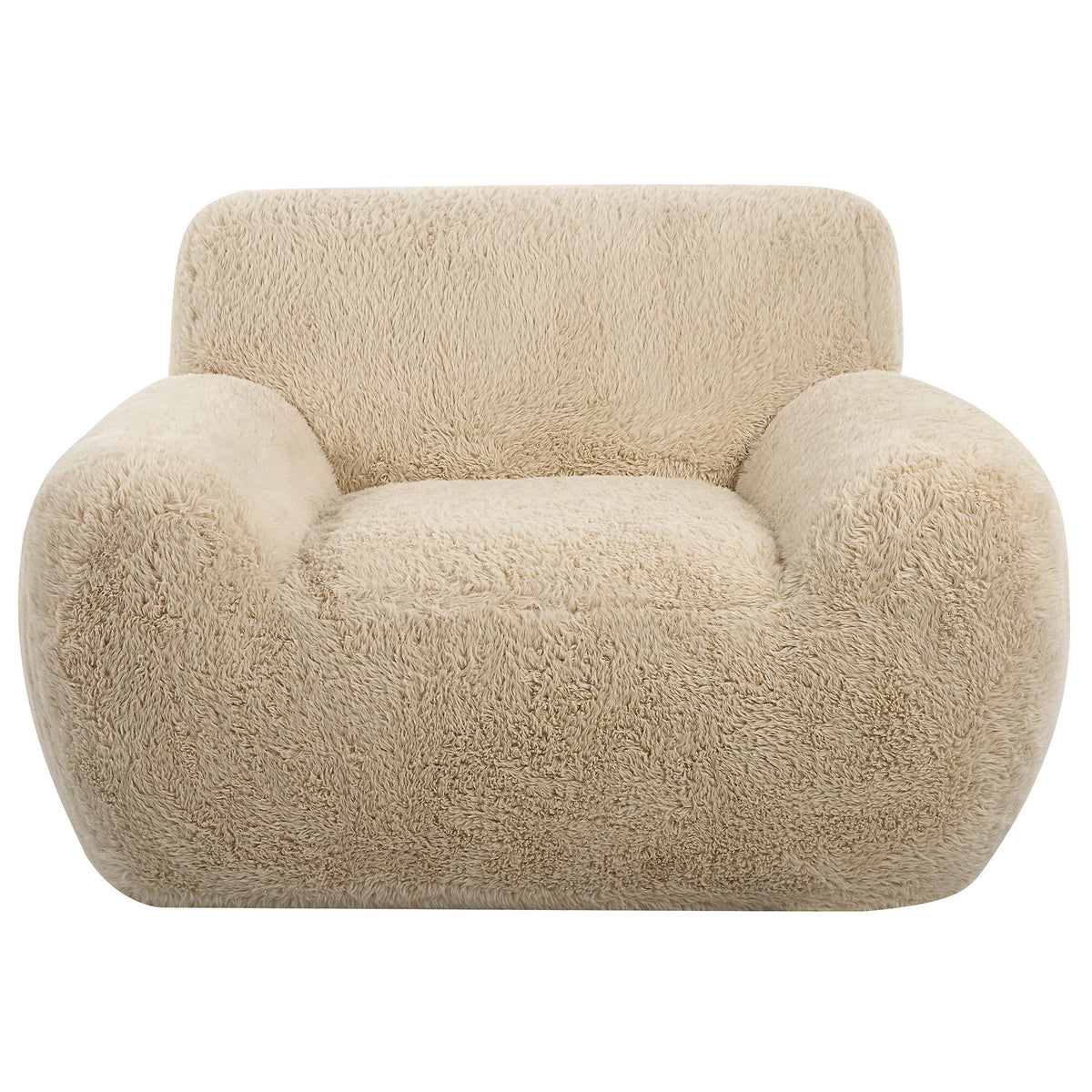 Abide Sheepskin Accent Chair - Beige by Uttermost - View 1
