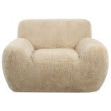 Abide Sheepskin Accent Chair - Beige by Uttermost - View 1